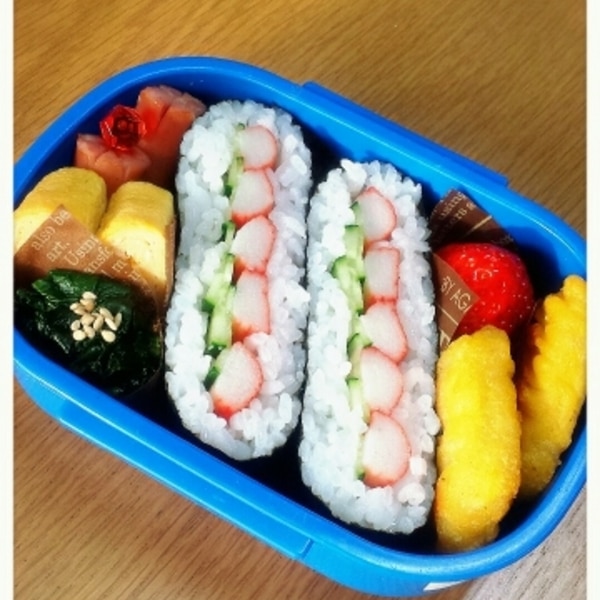 おにぎらずde子供弁 レシピ 作り方 By 梅happy 楽天レシピ おにぎらずde子供弁 レシピ 作り方 By 梅happy 楽天レシピ