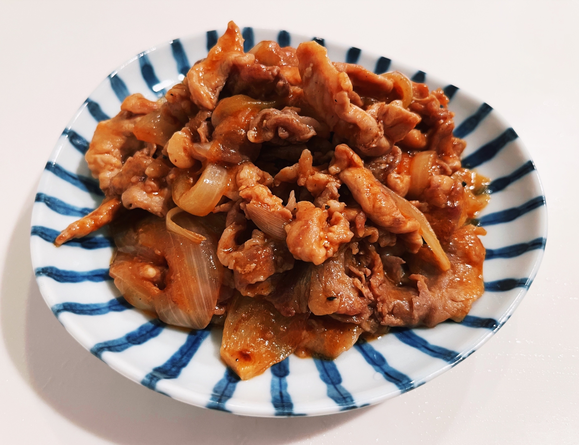 豚こま肉の炒め物