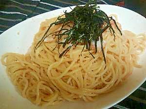 混ぜるだけ〜な明太子パスタ