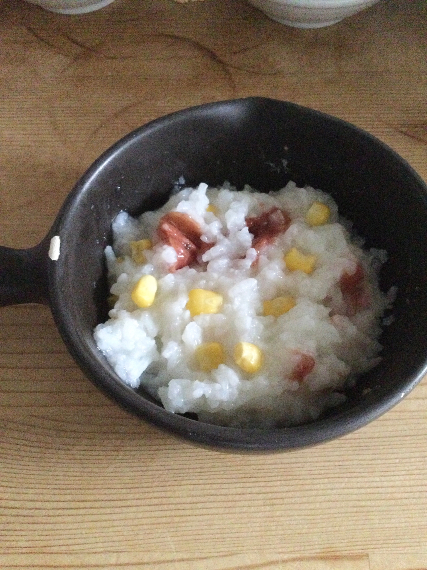 梅干しコーン入りご飯♪