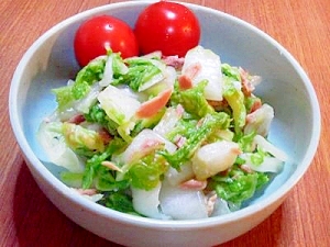 野菜モリモリ☆塩麹で白菜とツナのサラダ