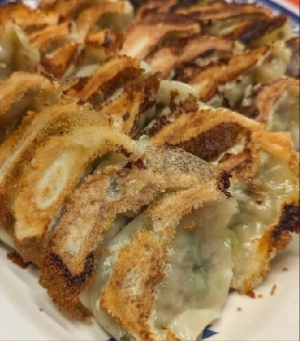 ニンニク無しの手作り焼き餃子。