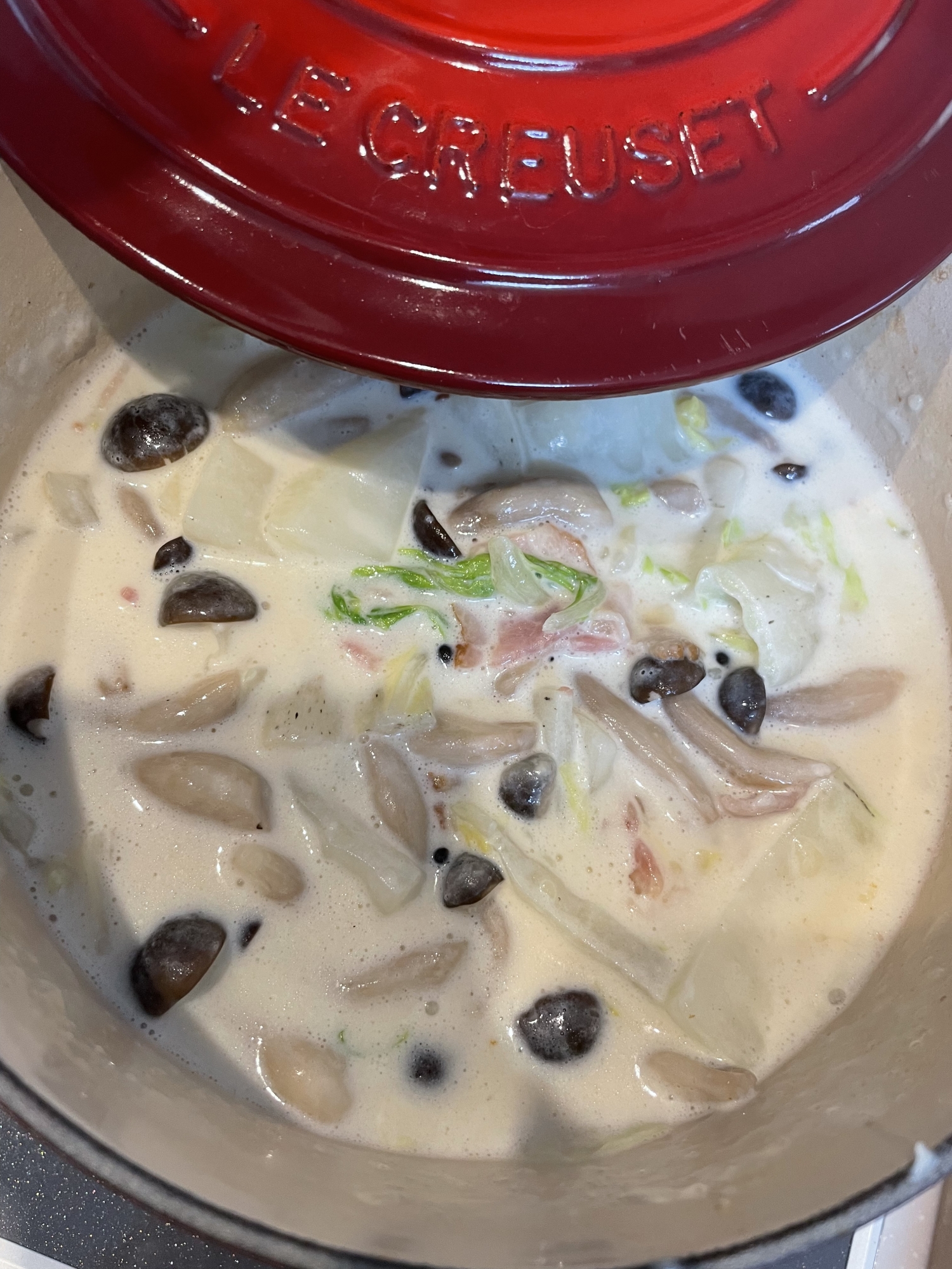 子供も大好き 白菜ベーコンしめじのクリームスープ レシピ 作り方 By Teppendakemjki 楽天レシピ 子供も大好き 白菜ベーコンしめじのクリームスープ レシピ 作り方 By Teppendakemjki 楽天レシピ