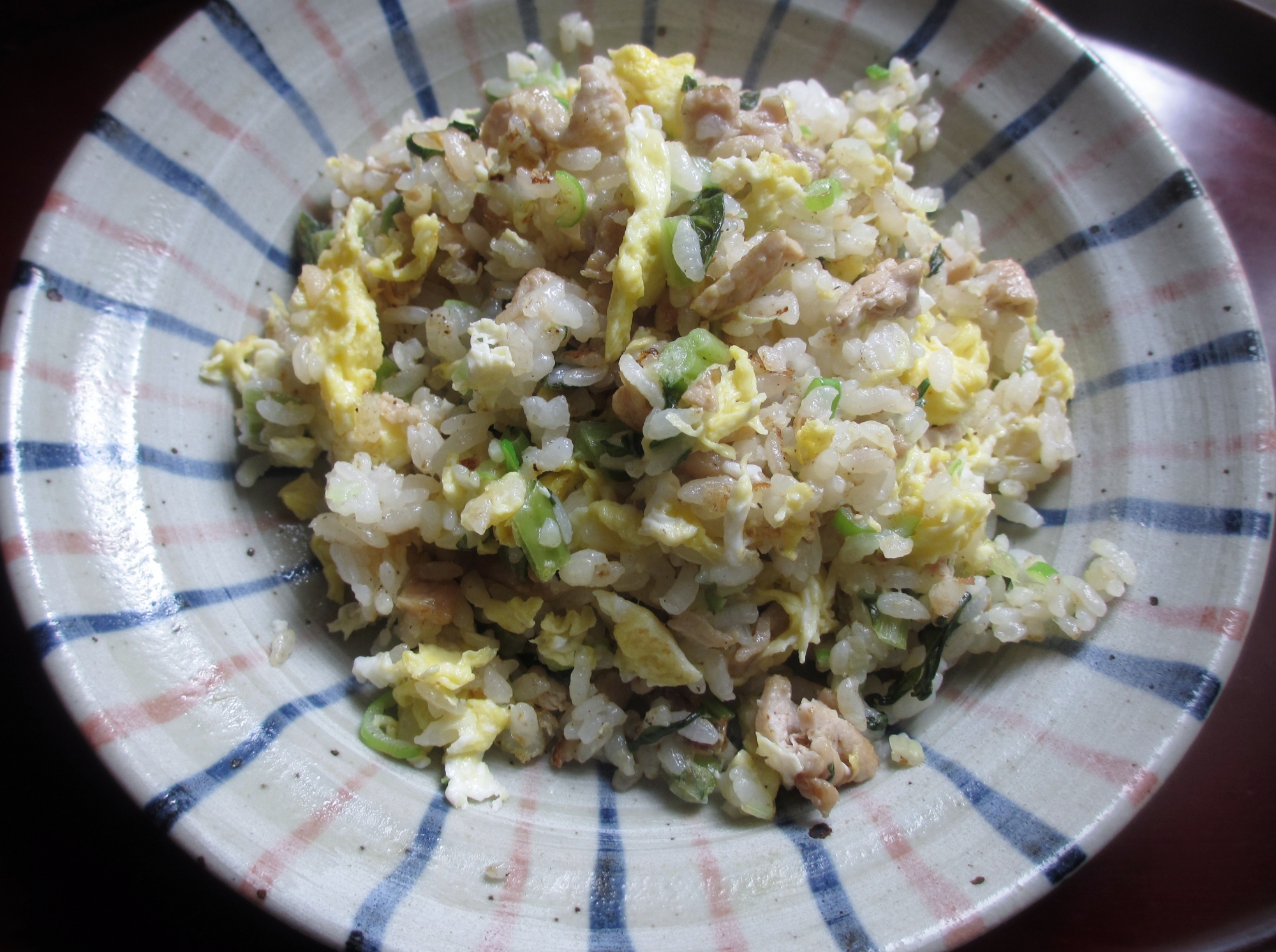 リメイク☆豚生姜焼と野沢菜漬のチャーハン☆