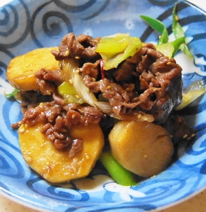 ご飯が進む★絶品牛肉と里芋の炒め煮