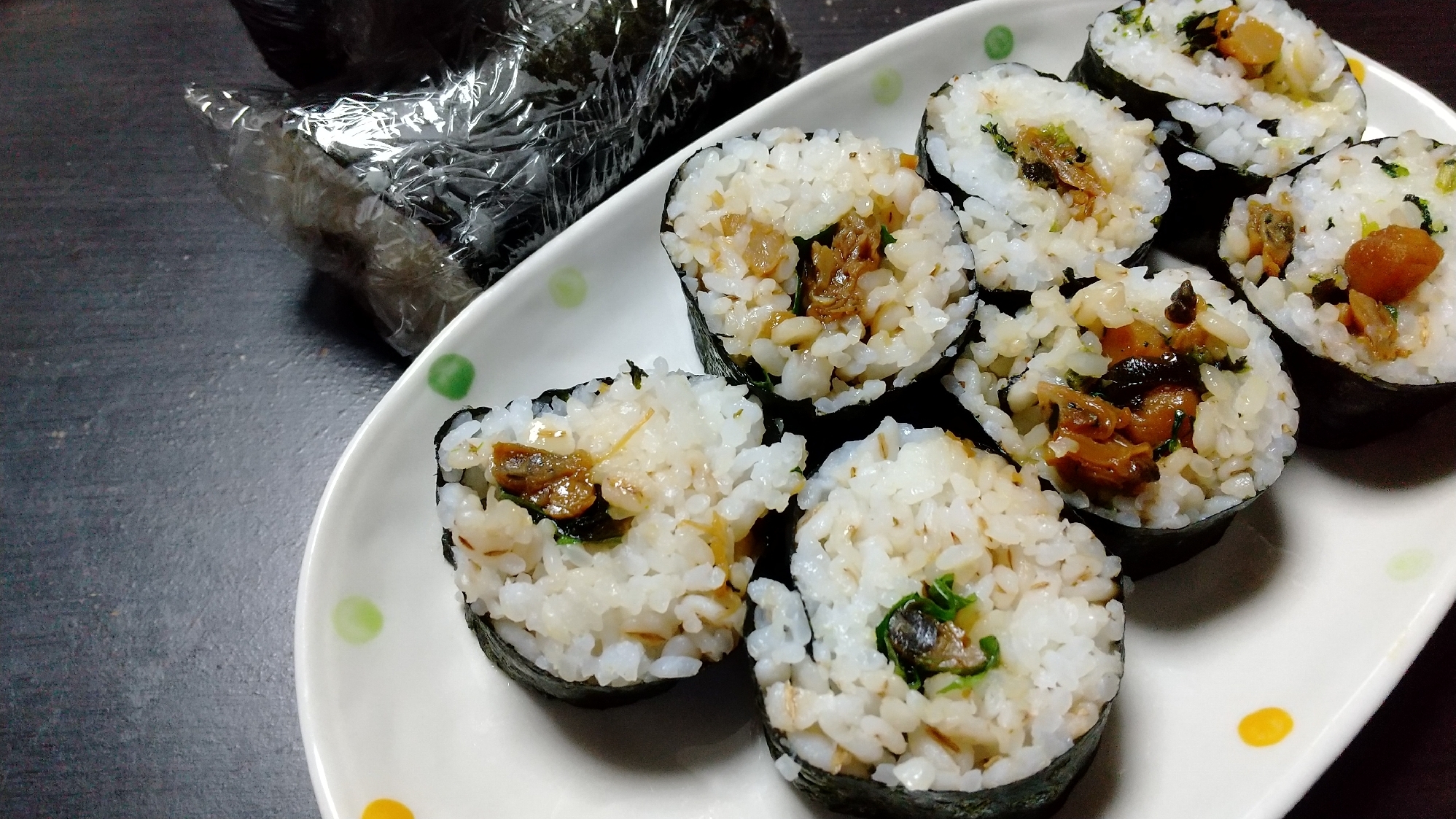 食べやすいのり巻きシリーズ〜しそアサリ巻き〜