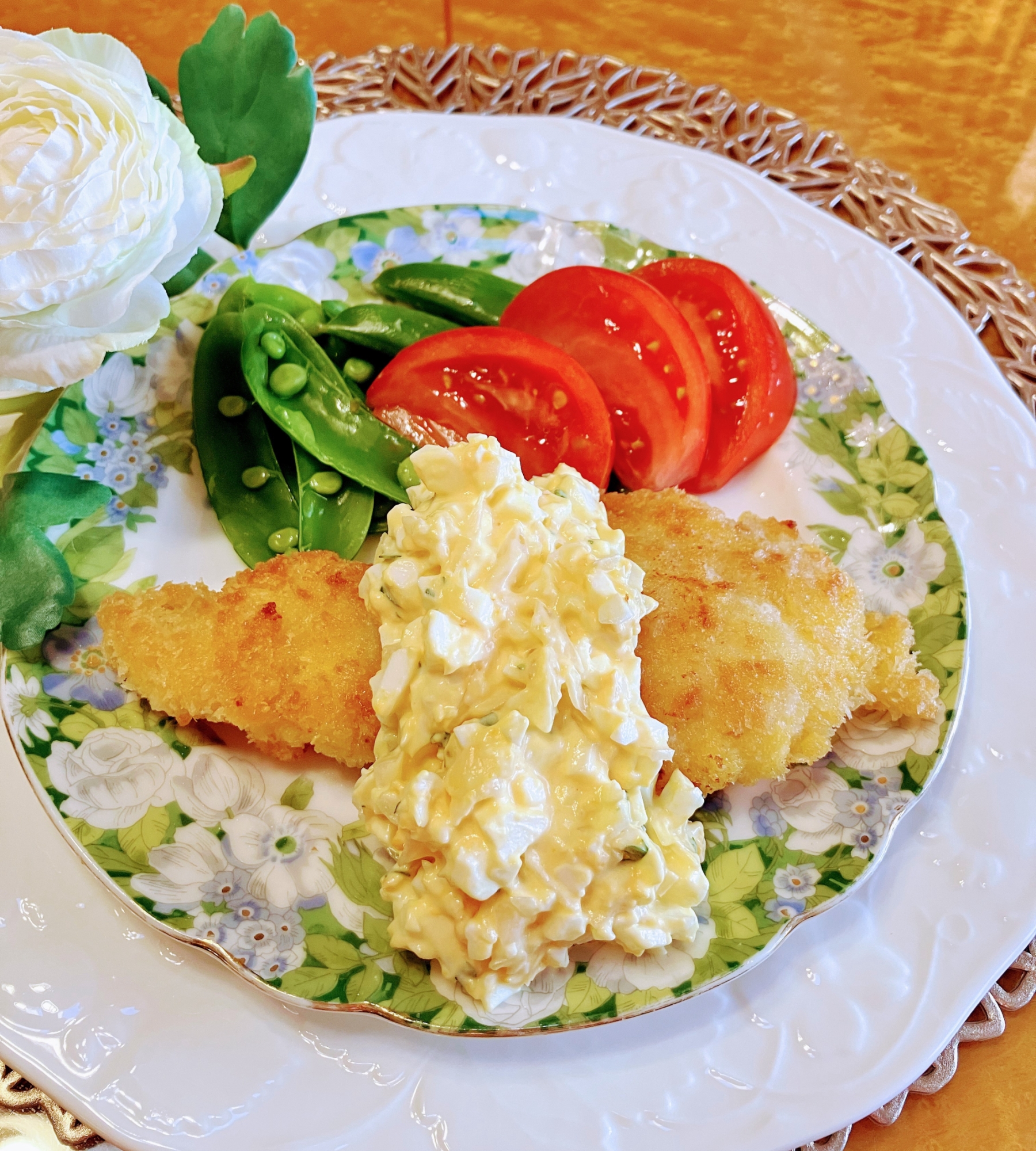 〜鱈のフライ・野菜添え〜