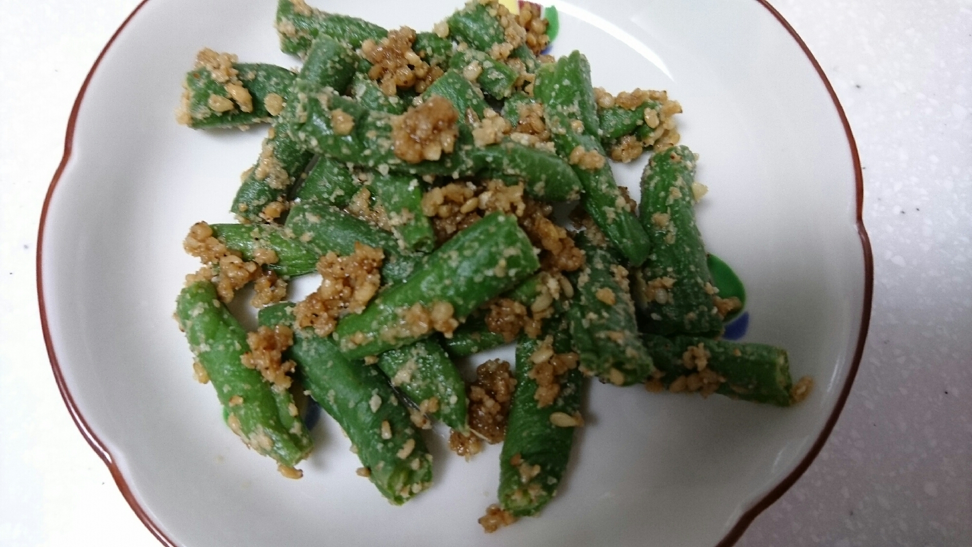 簡単和食 いんげんのごま和え レシピ 作り方 By まきっぺぺぺ 楽天レシピ