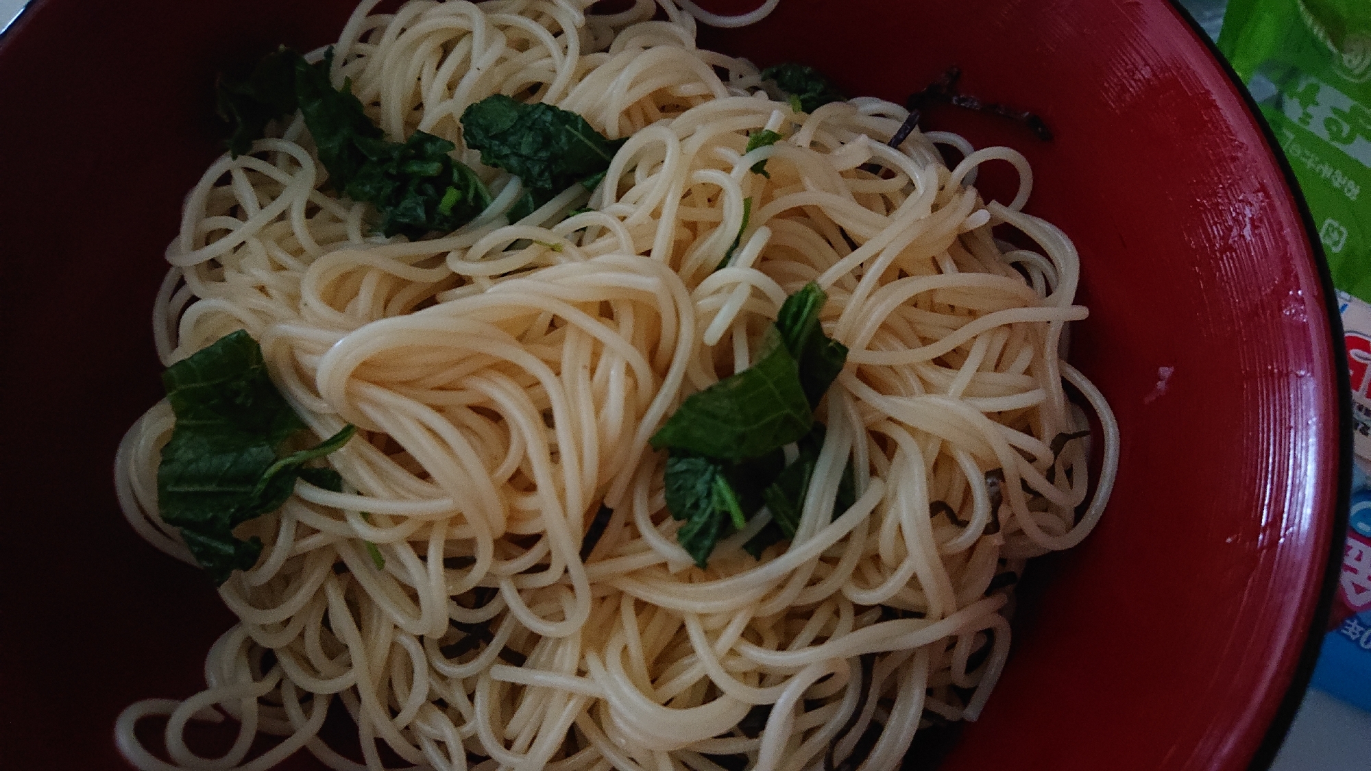 大葉塩昆布パスタ