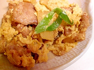 筍と卵と豚肉の中華炒め