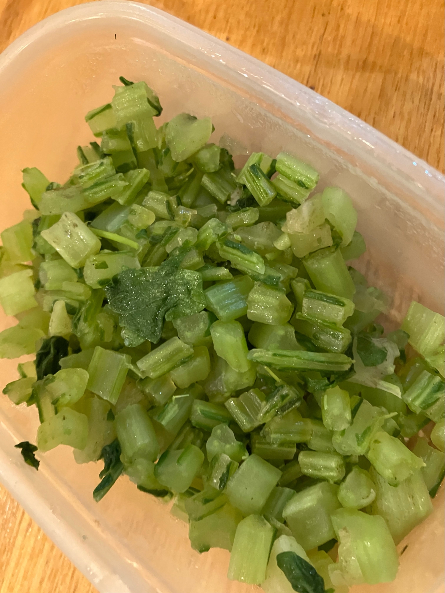 大根葉のごま塩炒め