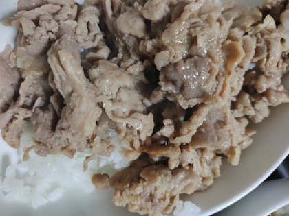 隠し味は焼肉のタレ、豚味噌丼