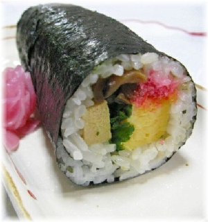 節分の恵方巻き(巻き寿司)