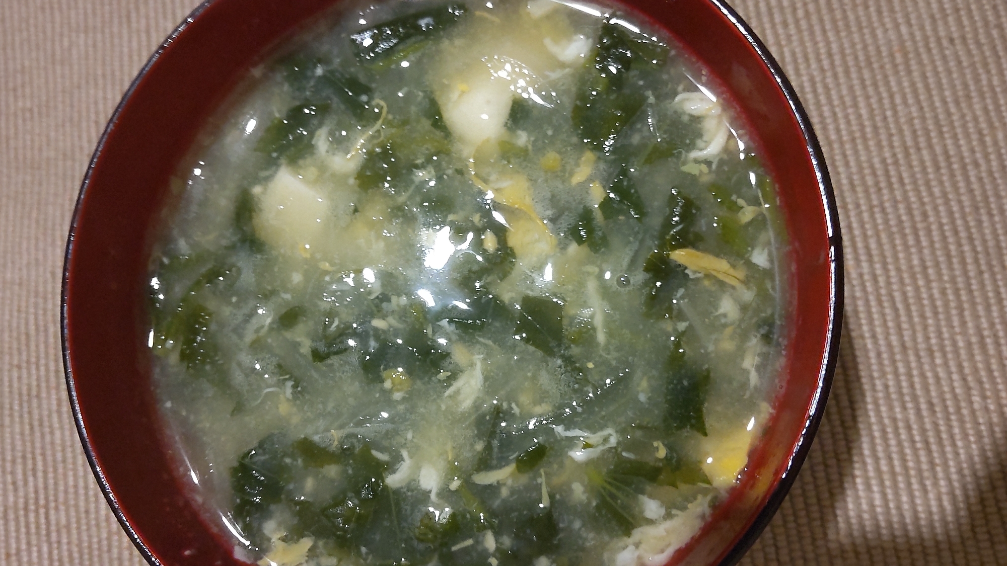 モロヘイヤ中華スープ
