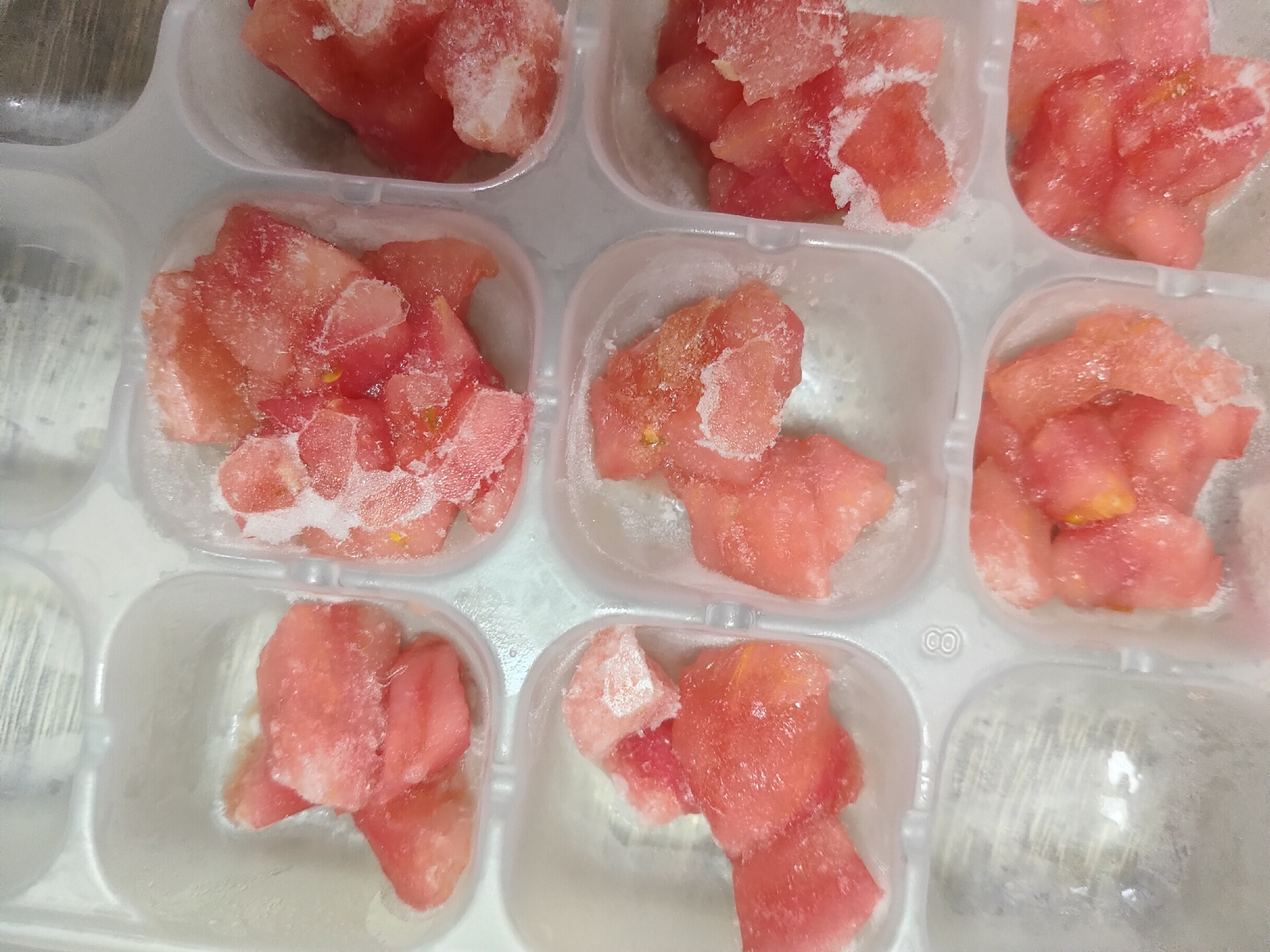幼児食 トマトの冷凍保存方法