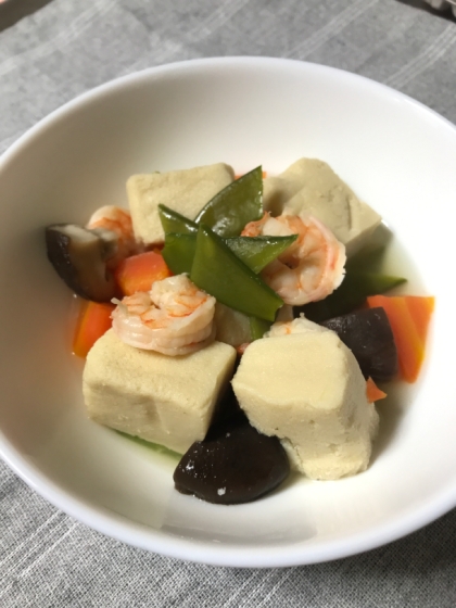 甘酒の自然な甘さとコクで美味しい♫ 高野豆腐の煮物
