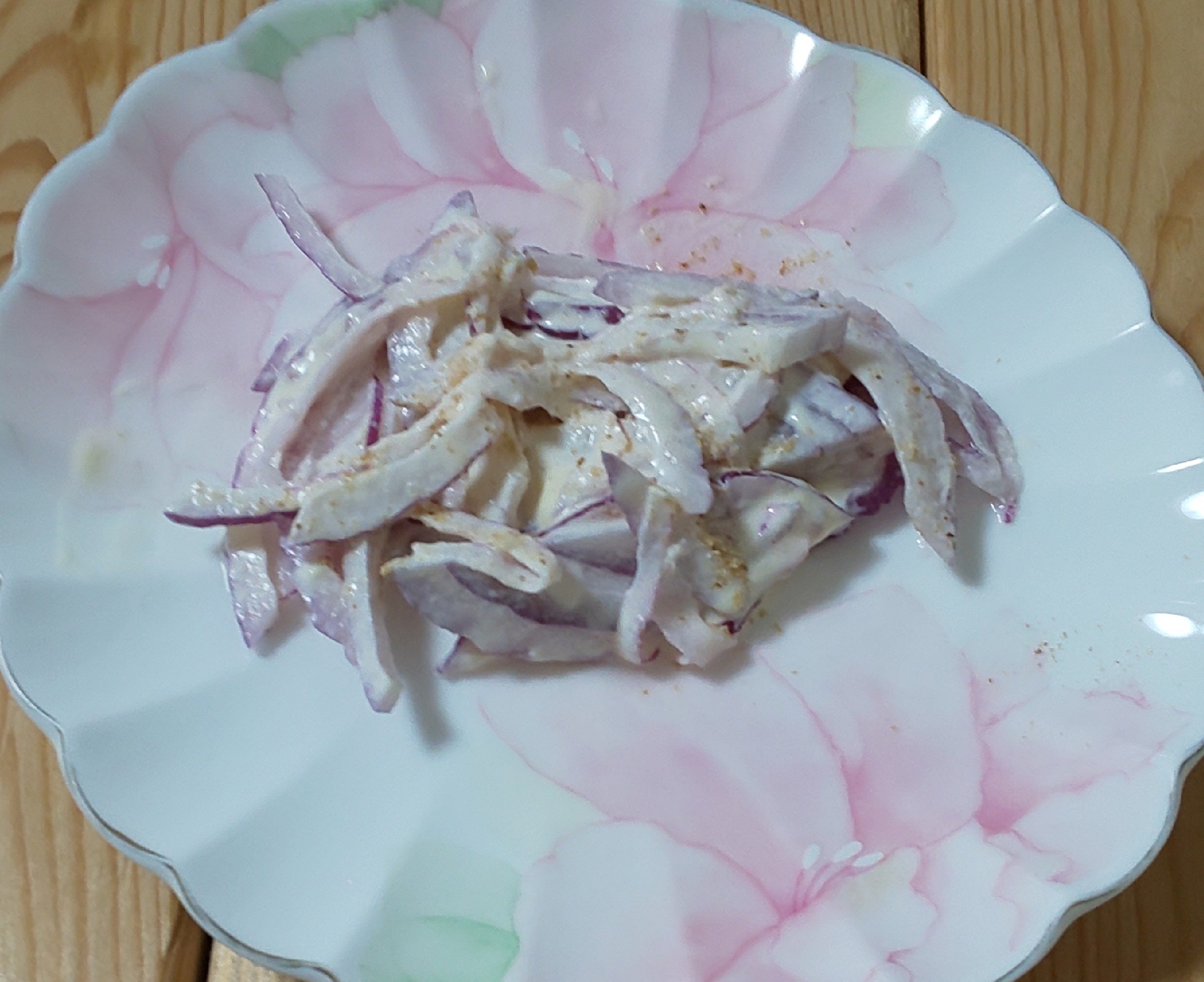 紫玉ねぎの米ぬかサラダ