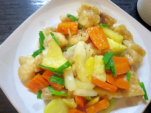 酢豚風鶏の野菜煮