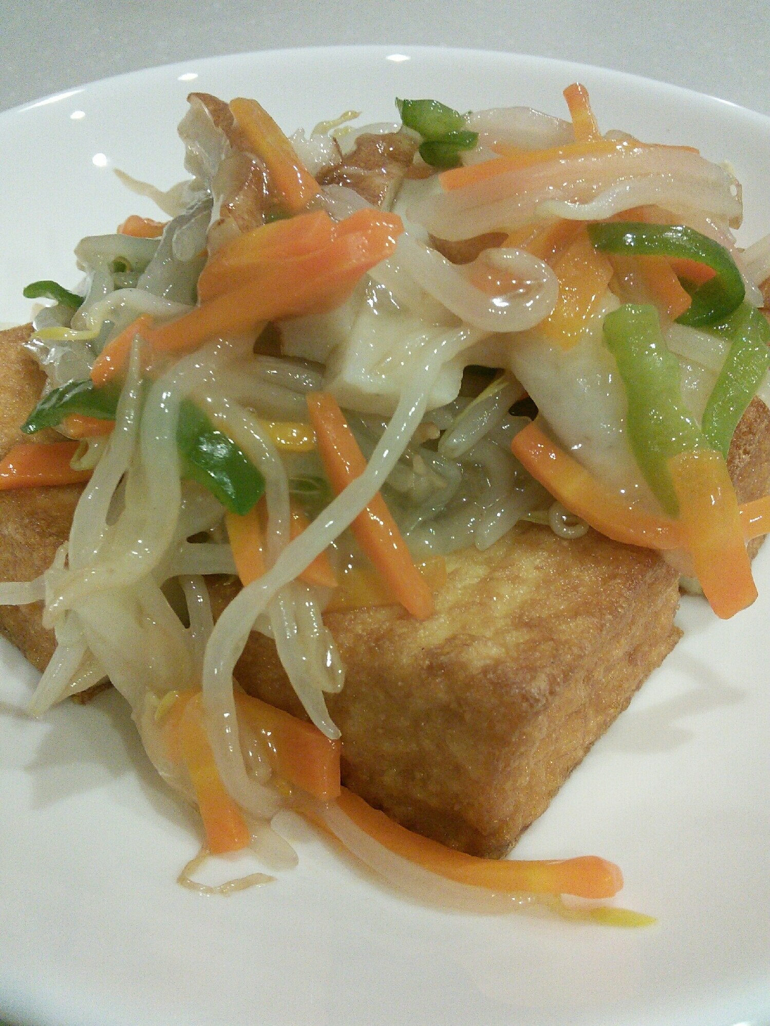 厚揚げの野菜あんかけ レシピ・作り方 By ひもみん｜楽天レシピ