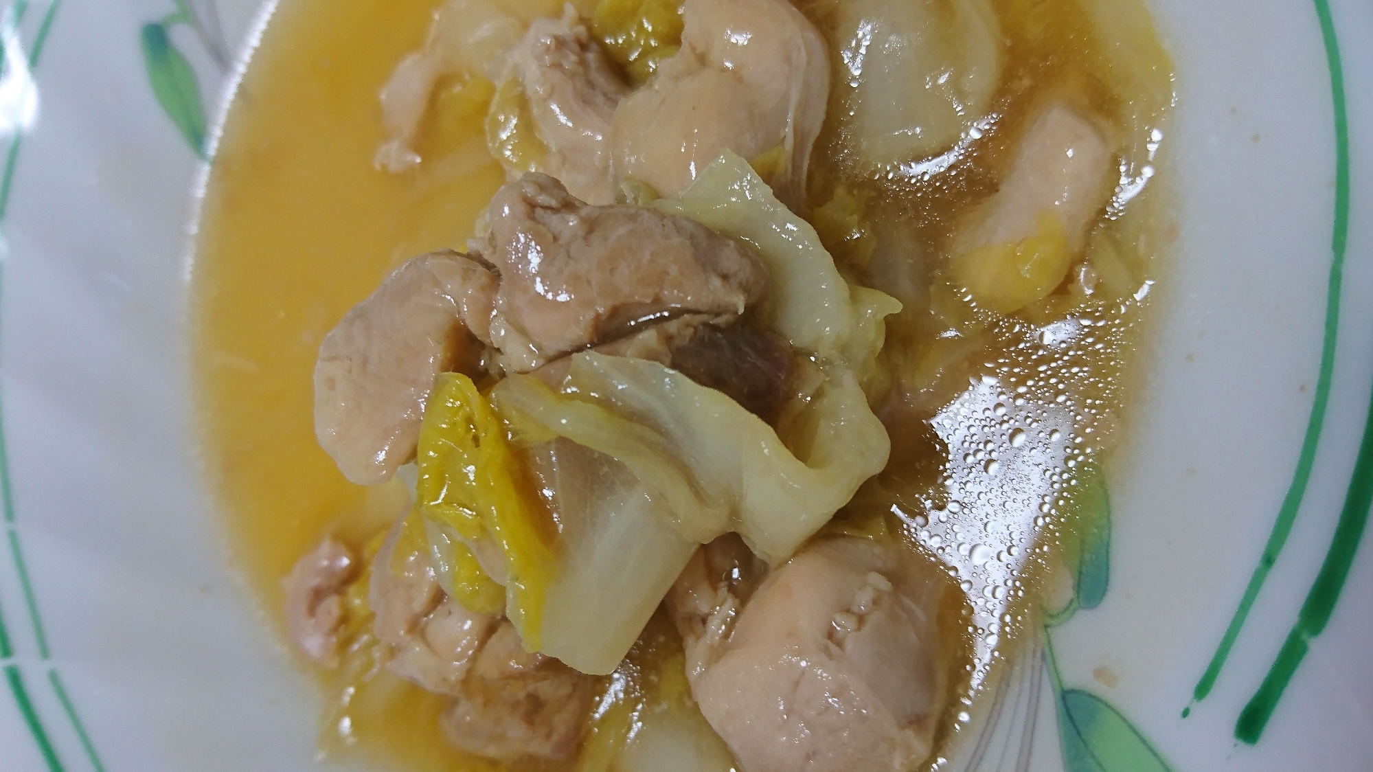 鶏肉と白菜のあんかけ煮