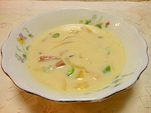 残り野菜で簡単豆乳スープ