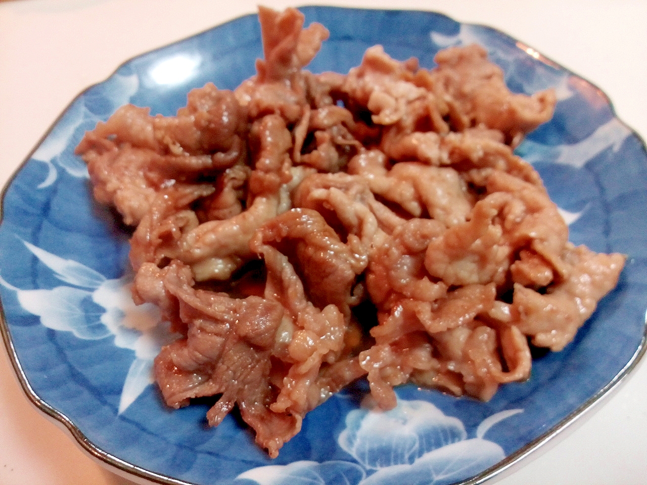 豚もも肉の白だし生姜炒め