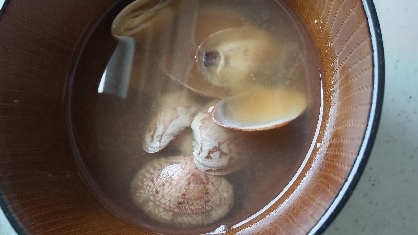 朝御飯にいただきました☆暑い日はあさりが食べたくなります♪台風お気をつけてお過ごしくださいませ☆