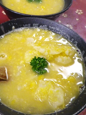 カリフラワーコーンスープ