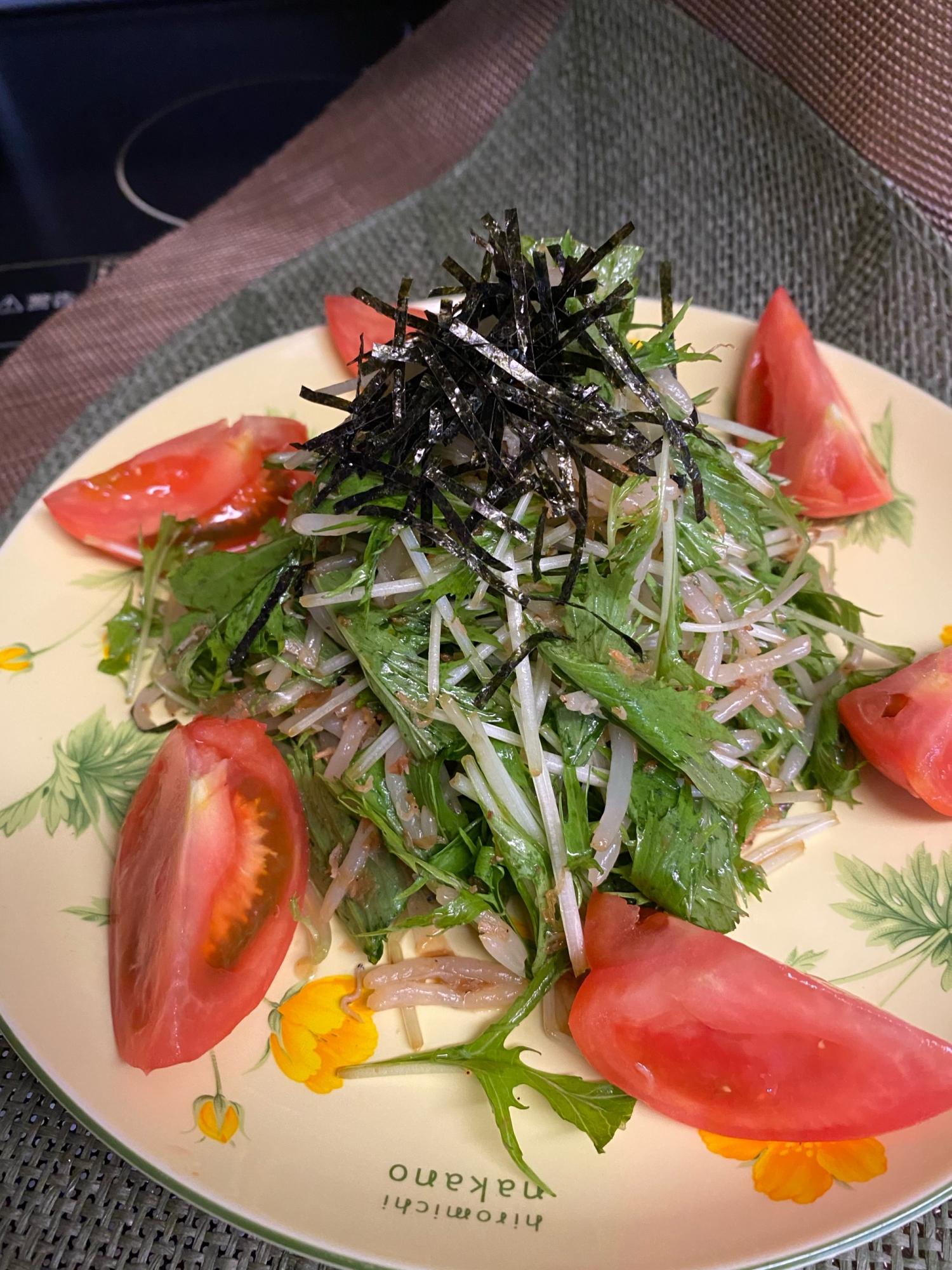 お手軽さっぱり❣️水菜ともやしのあみちりめんサラダ