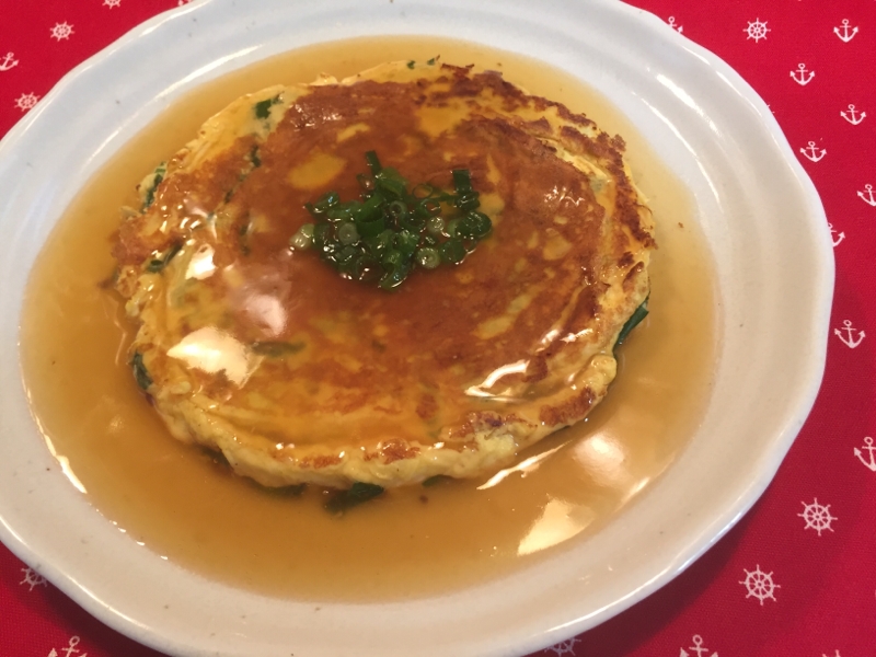 ニラ大量消費！とろふわ簡単ニラ玉あんかけ