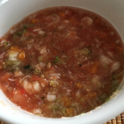 離乳食★鮭とブロッコリーのトマトスープ