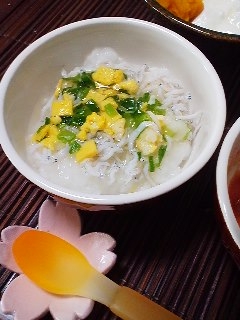 離乳食★しらすのネギあんかけ丼