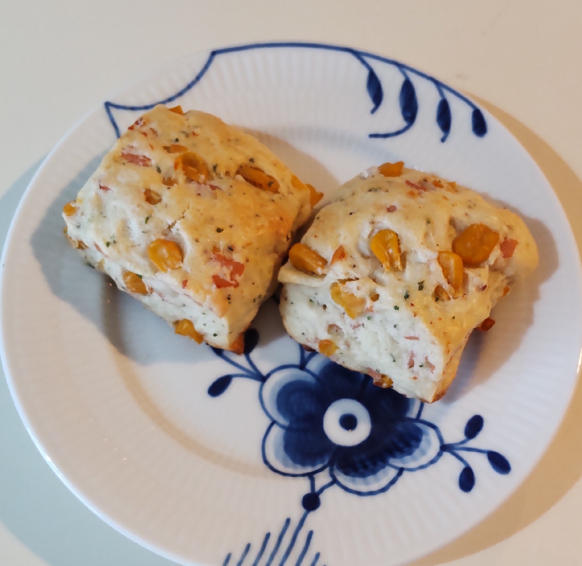 お食事系スコーン✨ハム&コーン