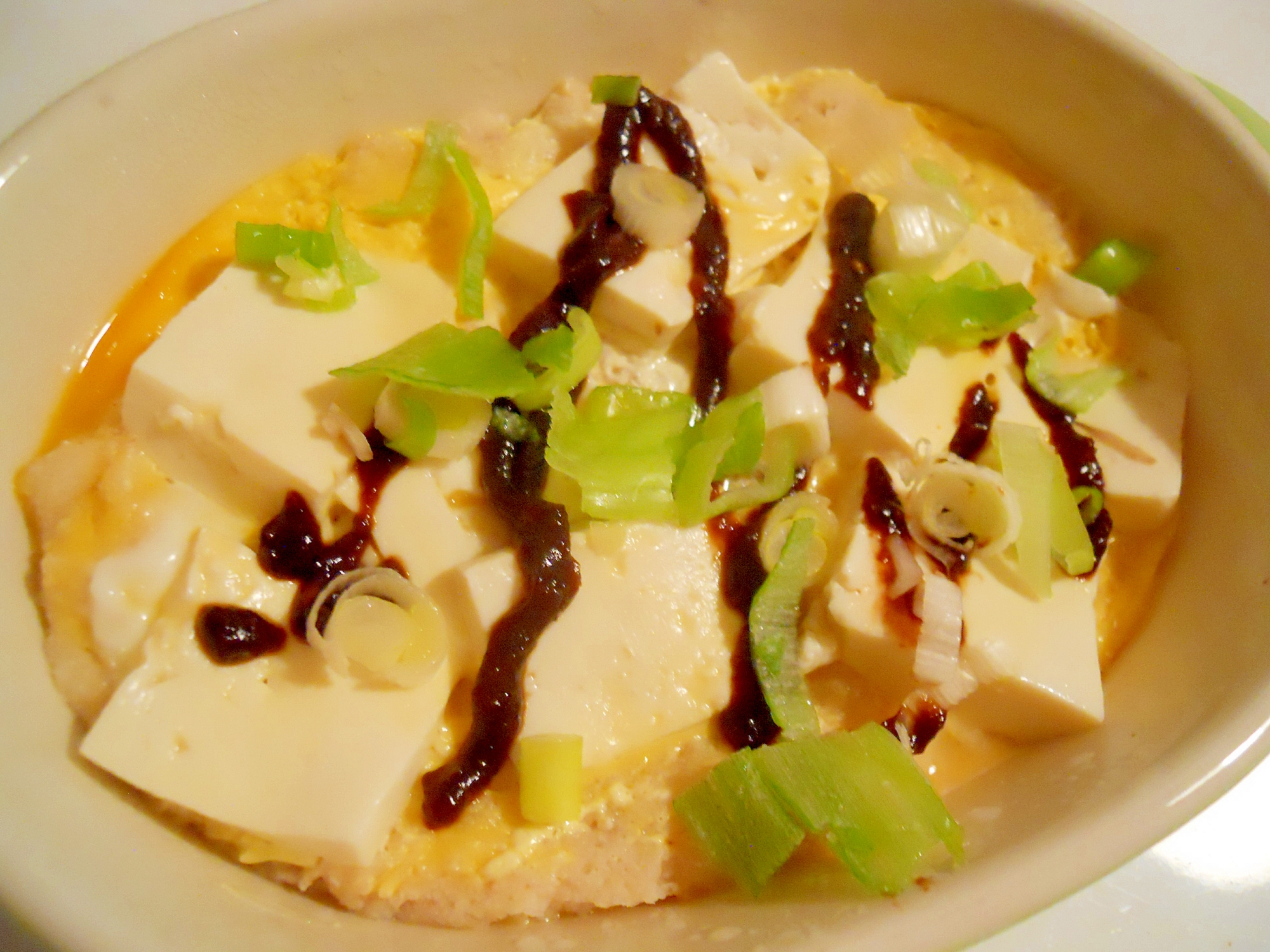 ヘルシ～☆甘味噌マヨで　おからと豆腐グラタン風