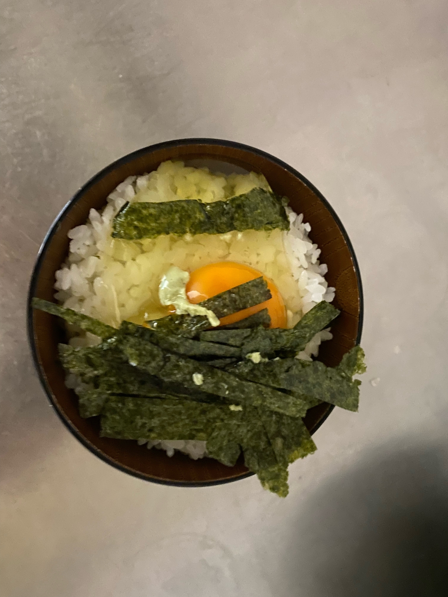 簡単にできる！のり玉ご飯