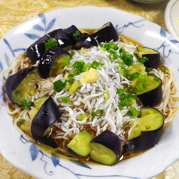 茄子しらす素麺