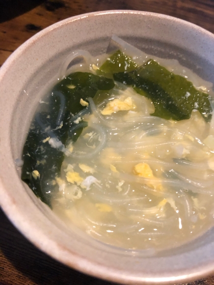 卵春雨スープ