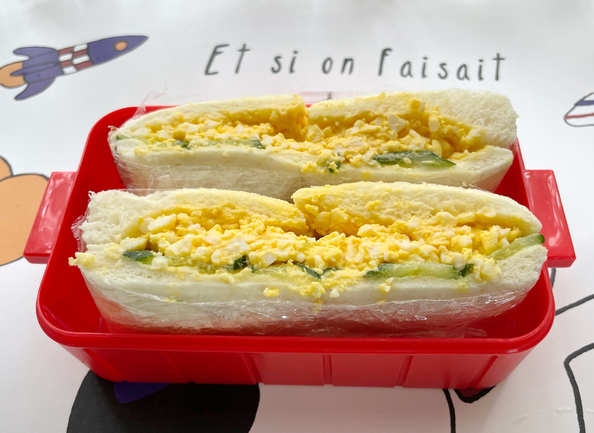 きゅうりとたまごのサンドウィッチ♪