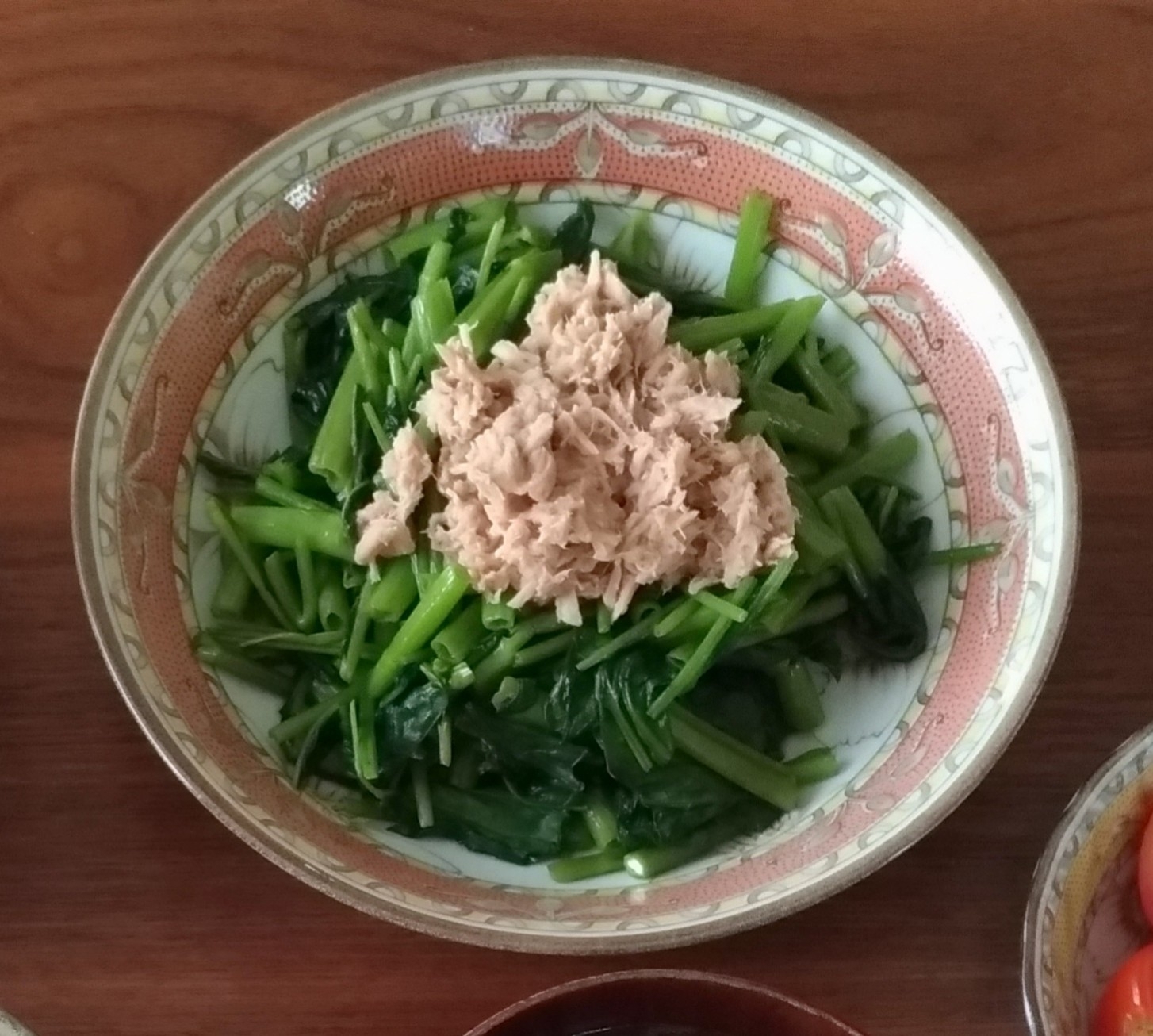 空芯菜とツナの炒め物