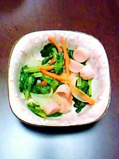 魚肉ソーセージ野菜炒め