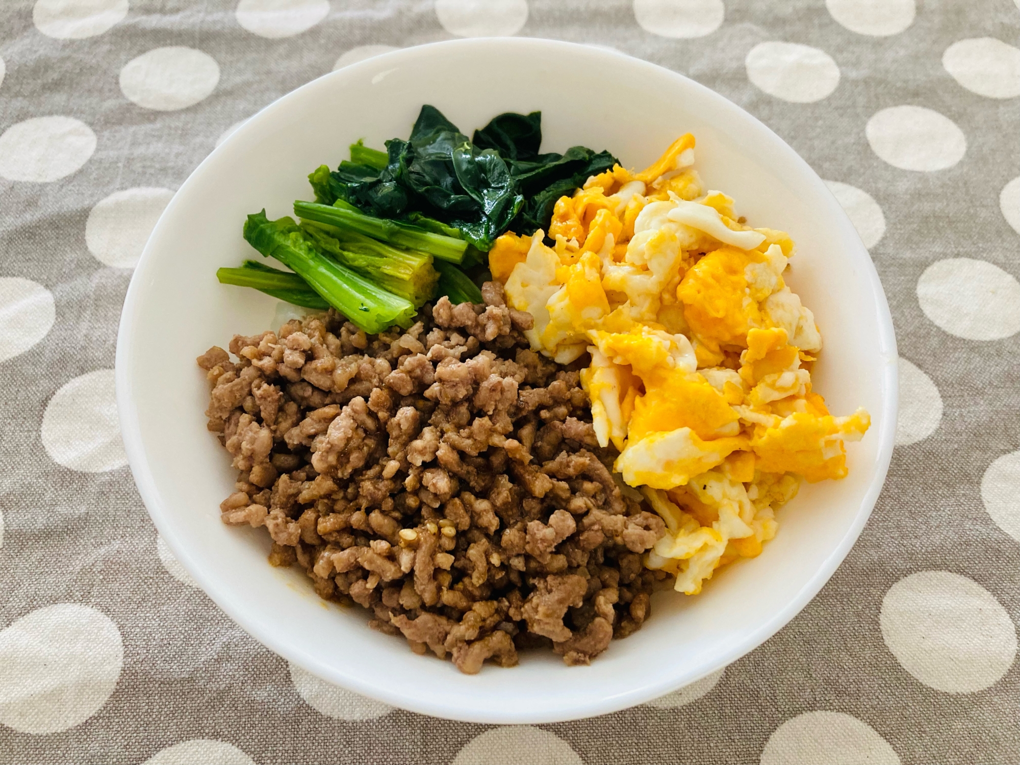 手抜き！簡単3色丼