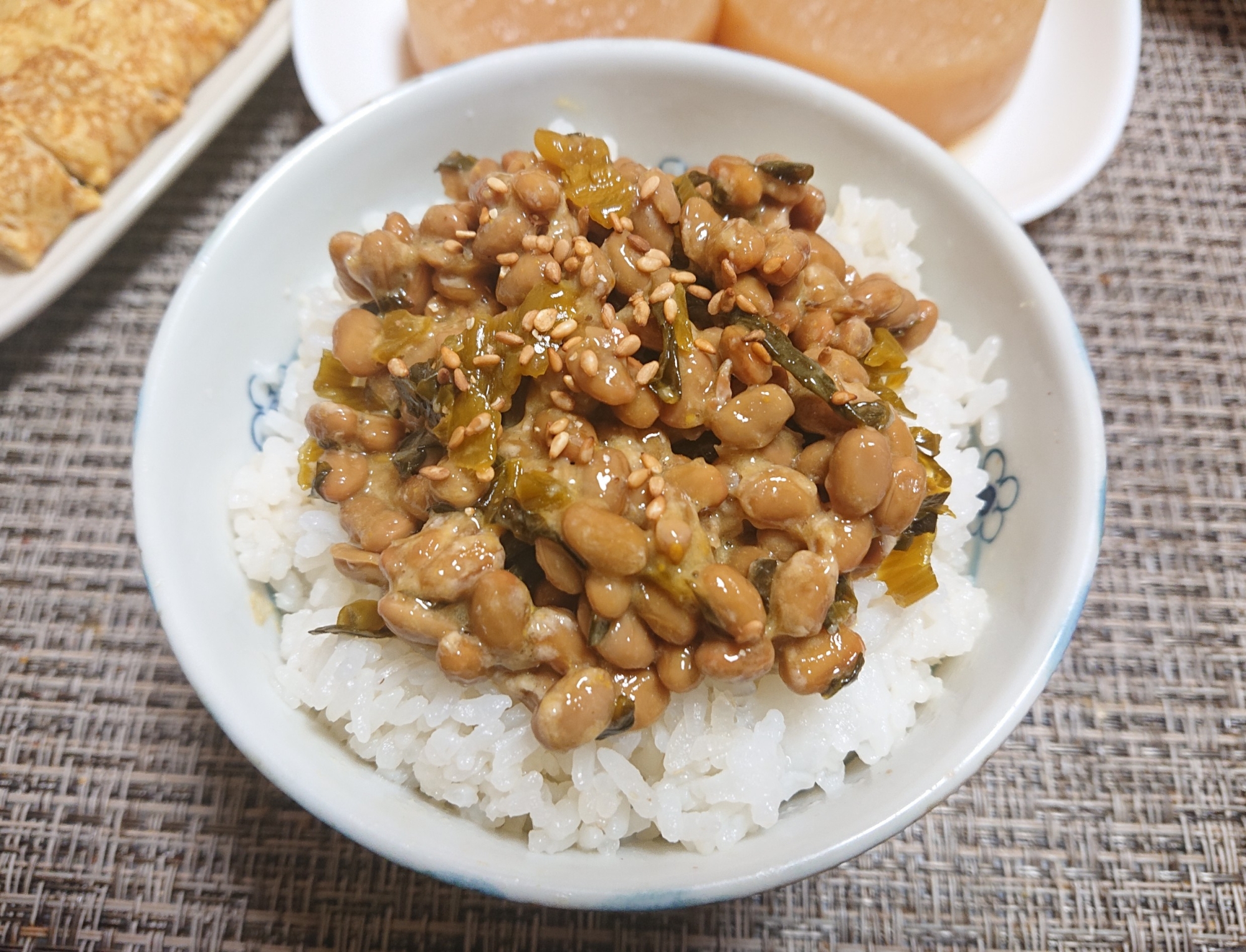 高菜納豆ご飯