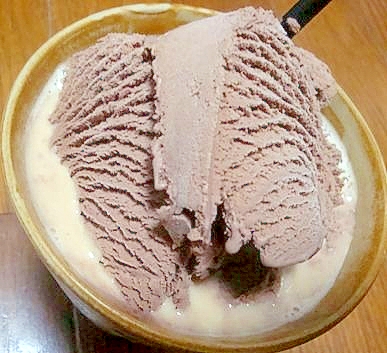 カルーア豆乳＆マッコリのチョコフロート