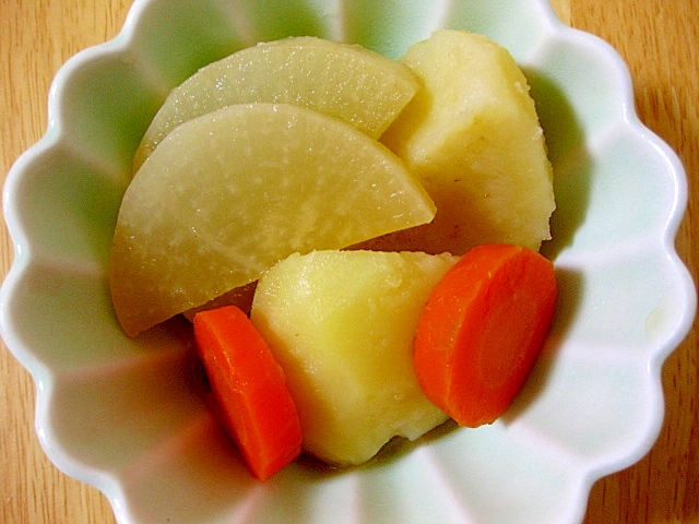 じゃがいもと大根の煮物