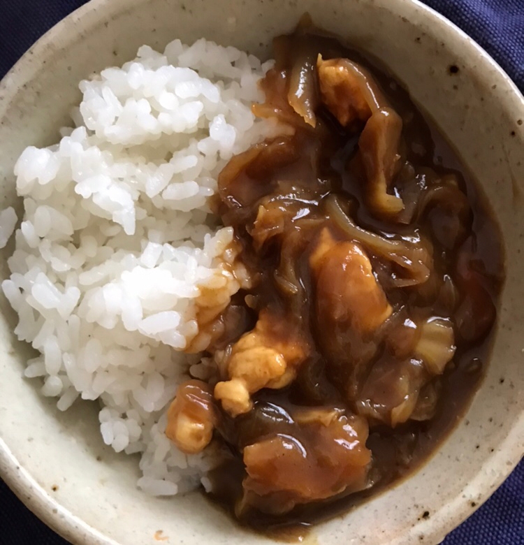 キャベツとささみのカレー