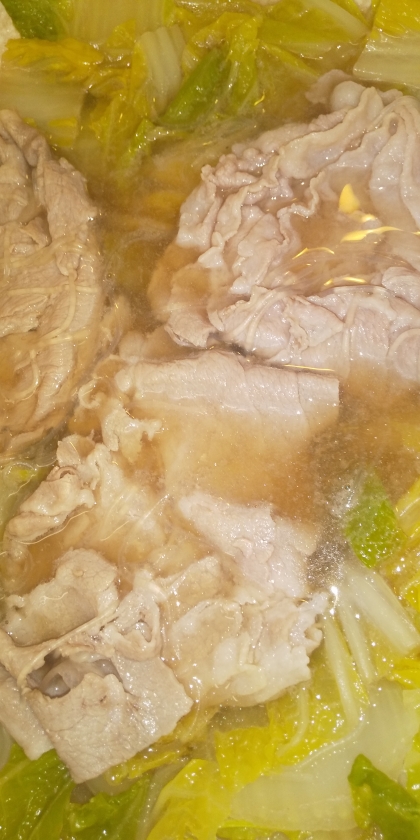豚ロースと白菜の旨だし鍋