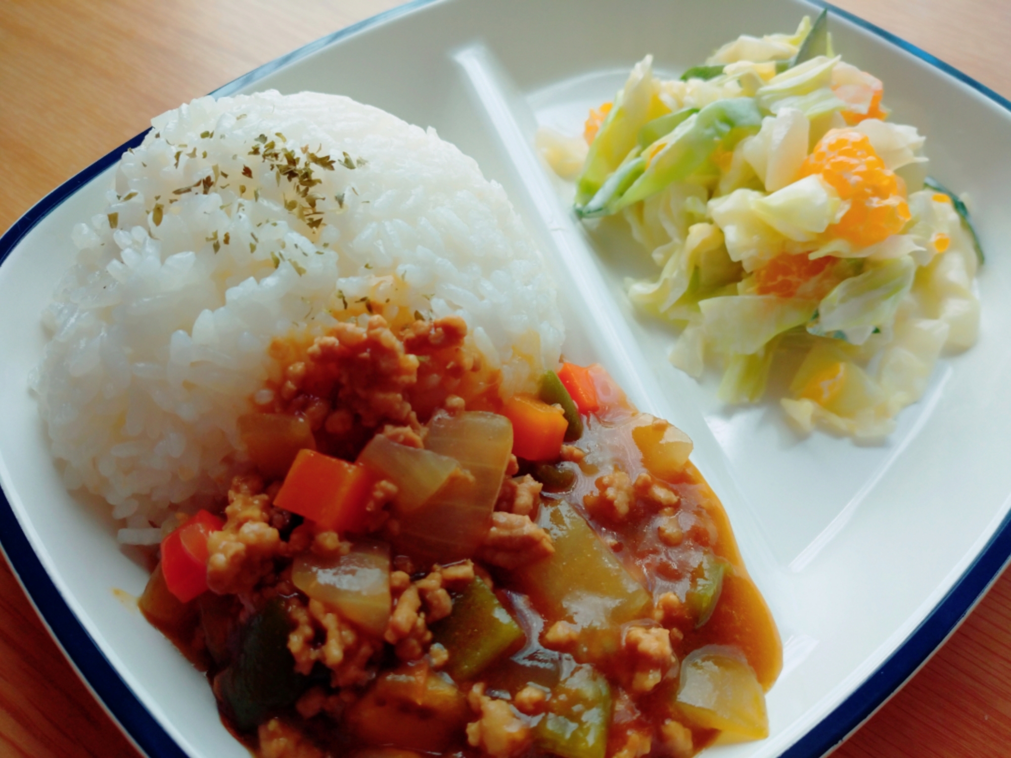 野菜たっぷり！なすのキーマカレー