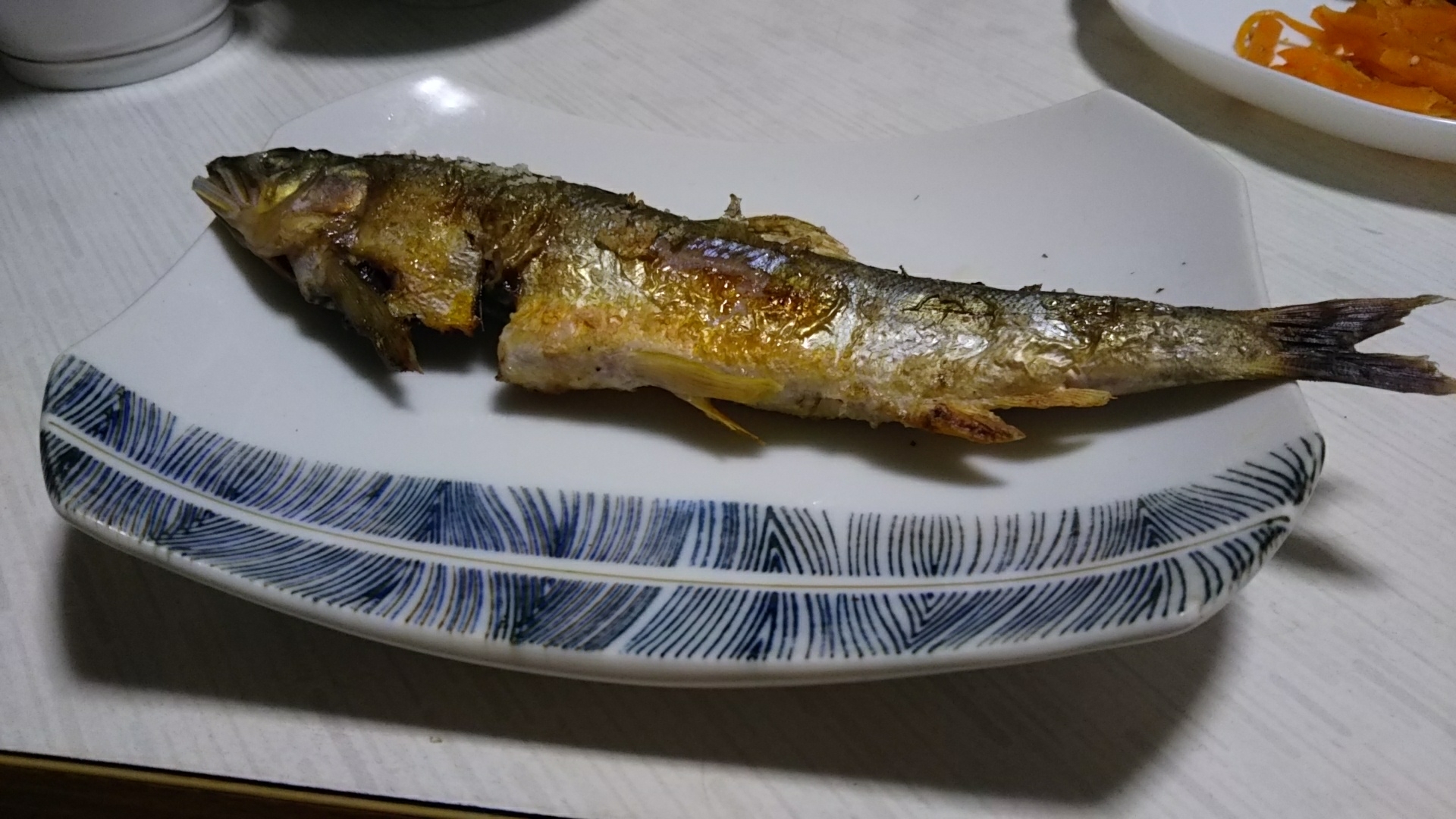 片面グリルで 鮎の塩焼き レシピ 作り方 By ちりまま 楽天レシピ 片面グリルで 鮎の塩焼き レシピ 作り方 By ちりまま 楽天レシピ