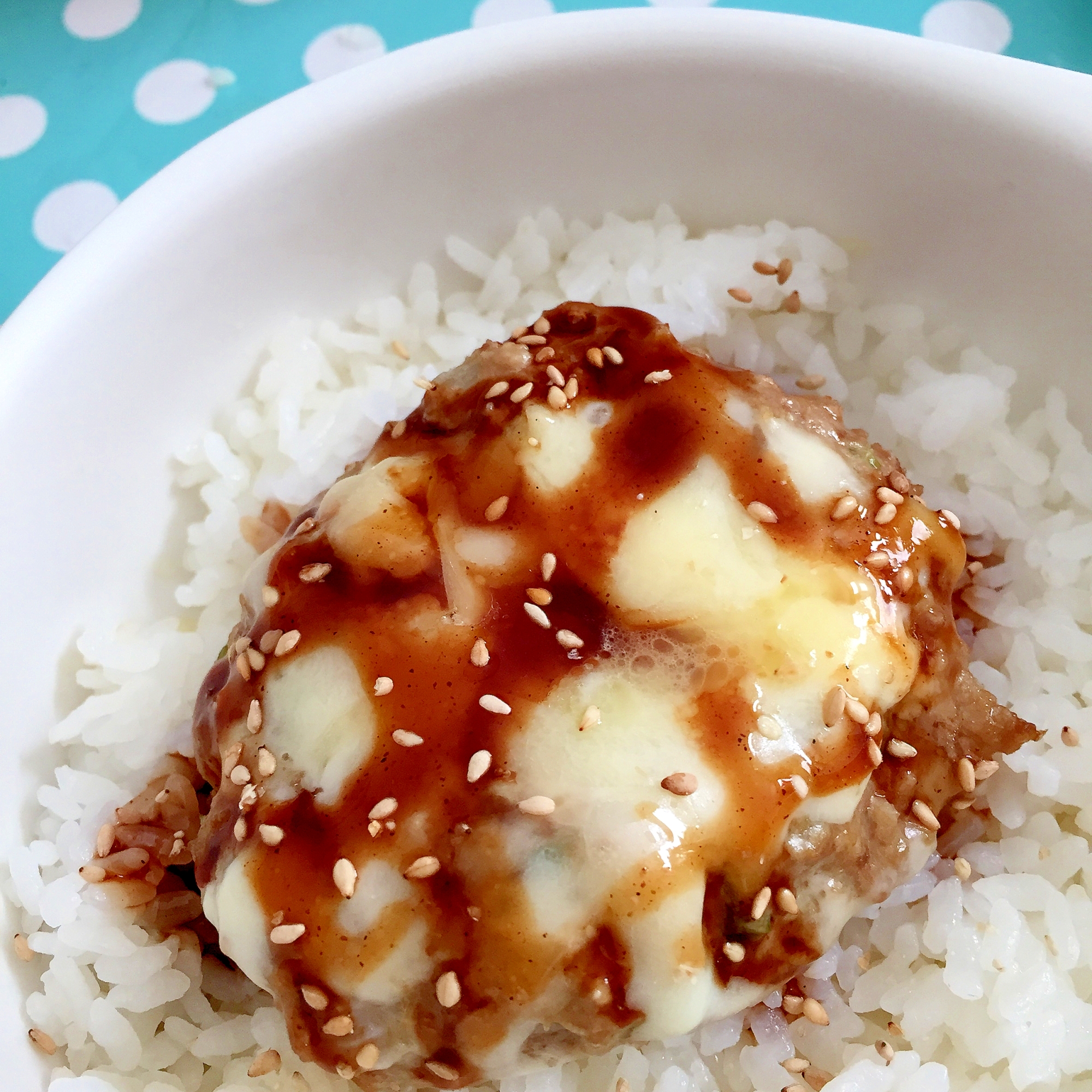 チーズハンバーグ丼★