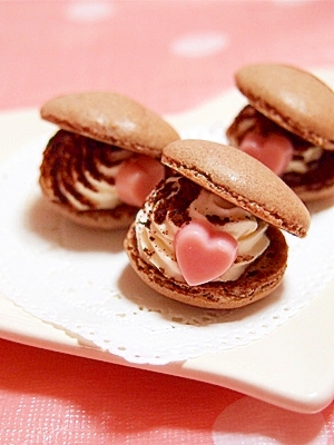 バレンタイン 可愛いサイズのティラミスマカロン レシピ 作り方 By 春虹ママ 楽天レシピ バレンタイン 可愛いサイズのティラミスマカロン レシピ 作り方 By 春虹ママ 楽天レシピ